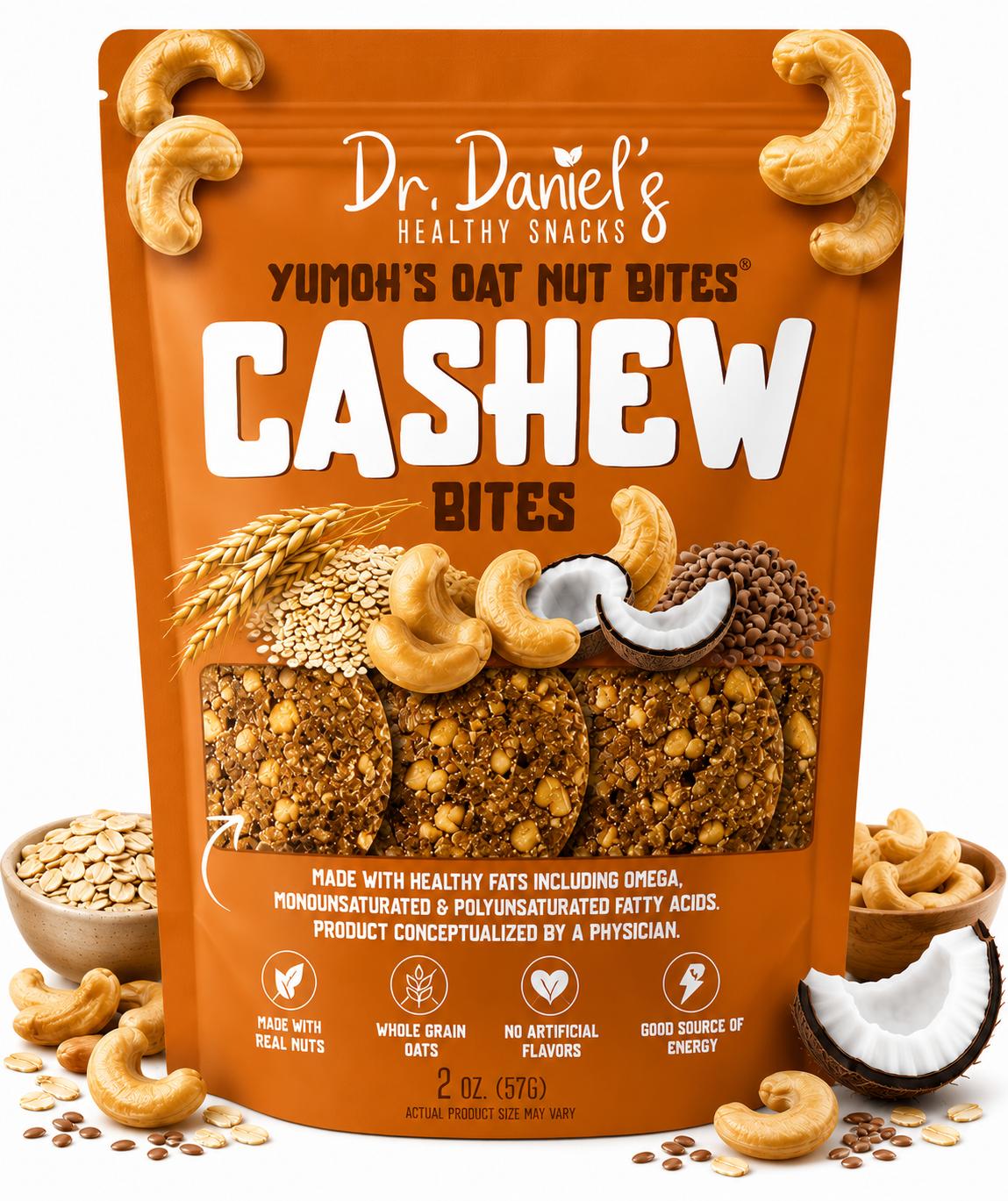 Cashew – Dr. Daniel’s Yumoh’s Oat Nut Bites | Nutrient-Dense Energy Snack