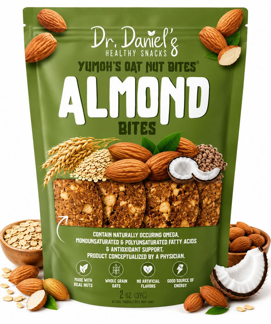 Almond – Dr. Daniel’s Yumoh’s Oat Nut Bites | Nutrient-Dense Energy Snack